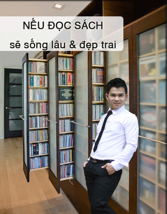 Đọc sách mỗi ngày sẽ sống lâu và đẹp trai