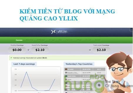 Kiếm tiền online: Yllix là mạng quảng cáo tốt nhất thay thế Google Adsense dành cho các Publisher